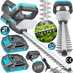 Кущоріз акумуляторний AGREENO 50см 20В + 2 акумулятори 2А·год (Польща)