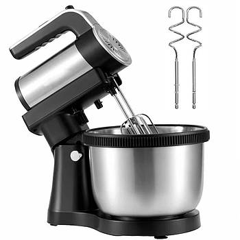 Стаціонарний міксер з чашею 4л, 1000Вт, + 2 види насадок, Sokany SK-6662 / Кухонний міксер ручний
