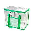 Термосумка з ручками 26л, 36x33x22см, GP 4440, Зелений / Сумка холодильник / Сумка термос / Термосумка для їжі, фото 8