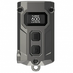 Ліхтар наключний Nitecore TINI 3 2xNiteLab UHE LED 600 лм USB-C (5 режимів) Сірий