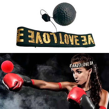 М'яч для боксу на голову 6см, колір рандом, W-049 / Файт бол / М'яч на голову для боксу