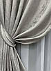 Комплект штор (2шт. 1,5х2,9м.) жакард, колекція "Мармур Al1". Колір світло-сірий. Код 443ш 30-183, фото 5