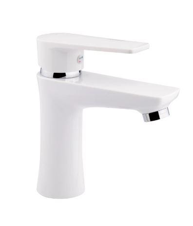 Змішувач для раковини низький 35W 001, White (k35) BRIN35W001 Brinex