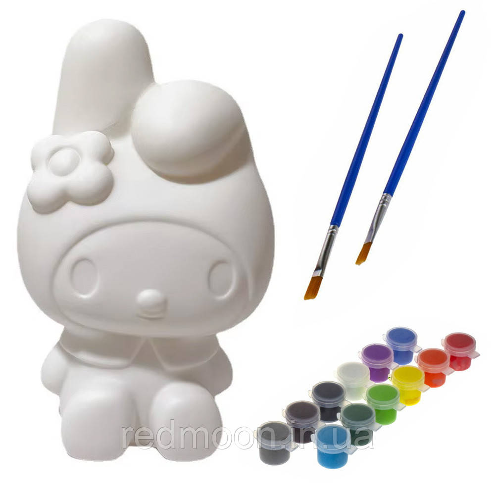 Набір для творчості "Мелоді" 16см, з фарбами (12 кольорів) / Дитячий набір для розфарбовування, фото 1