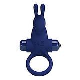 Ерекційне кільце з 10 режимами вібрації Pretty Love Vibrant Penis Ring I Blue — вібрації для двох, фото 2