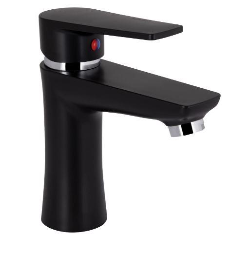 Змішувач для раковини низький 35B 001, Black (k35) BRIN35B001 Brinex
