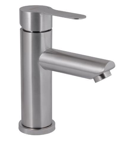 Змішувач для раковини низький Pure 001F, Nickel (k35) BRIPUR001FNKL Brinex