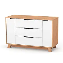 Комод Manhattan 1200 під зйомний пеленатор біло-буковий Верес