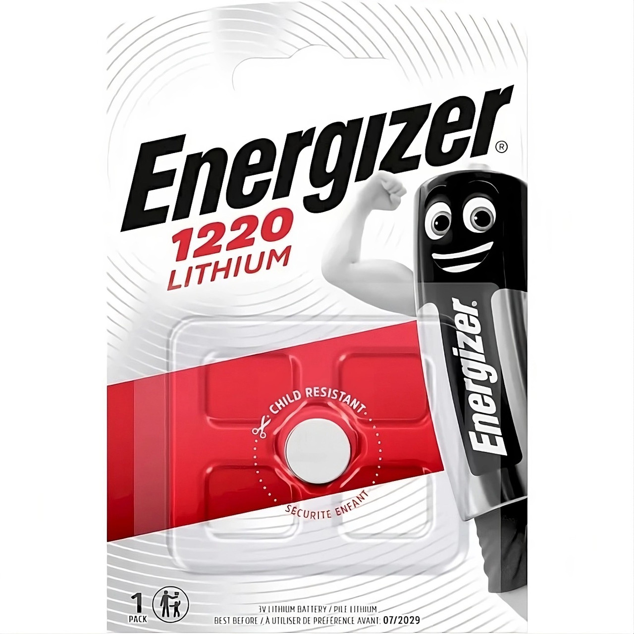 Батарейка Energizer 1220 Lithium (ціна за 1 шт)