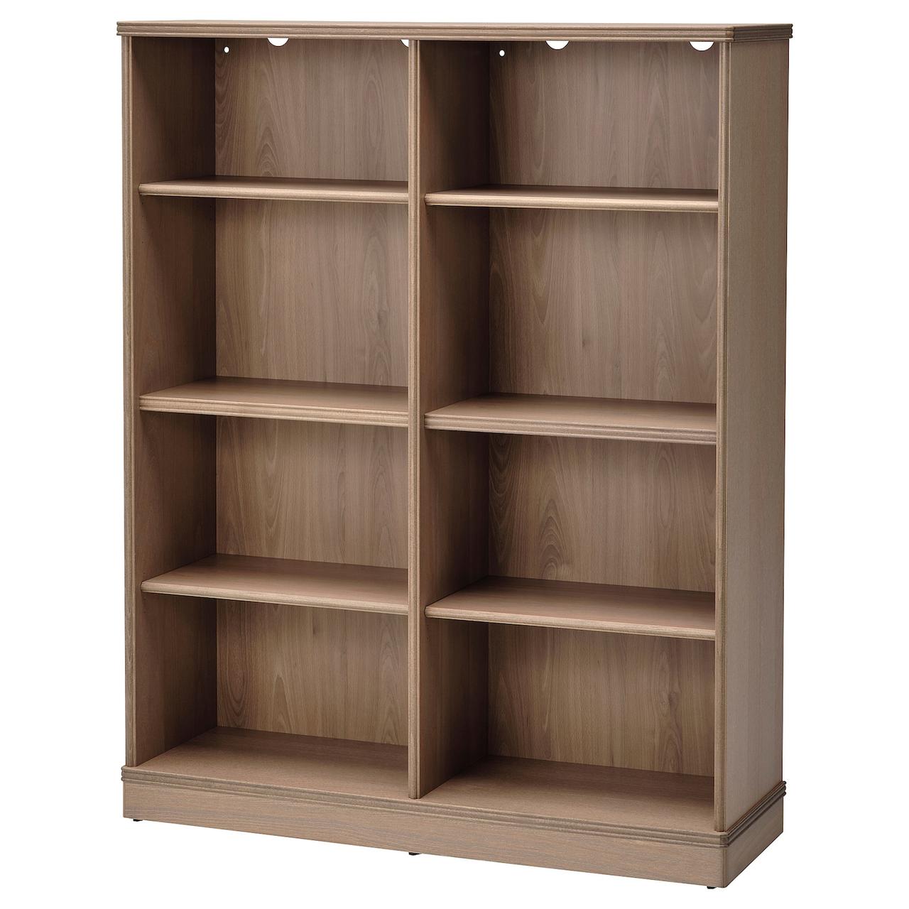 LANESUND Книжкова шафа, сіро-коричневий, 121x37x152 см IKEA 204.348.27, фото 1