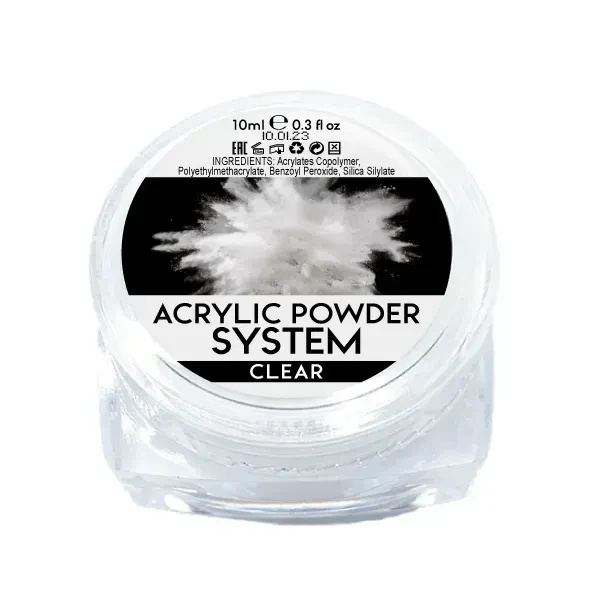 Акрилова пудра Roks Acrylic Powder Clear, 10 грам