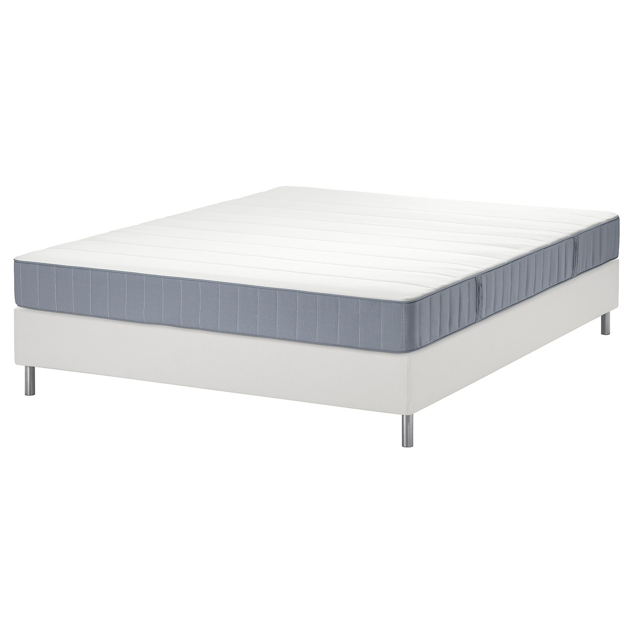 LYNGÖR Ліжко Continental, фірма Vesteröy/блакитний білий, 180x200 см IKEA 095.533.84