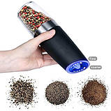 Млин для спецій Гравітаційний електричний MDL-546 Чорний, фото 9