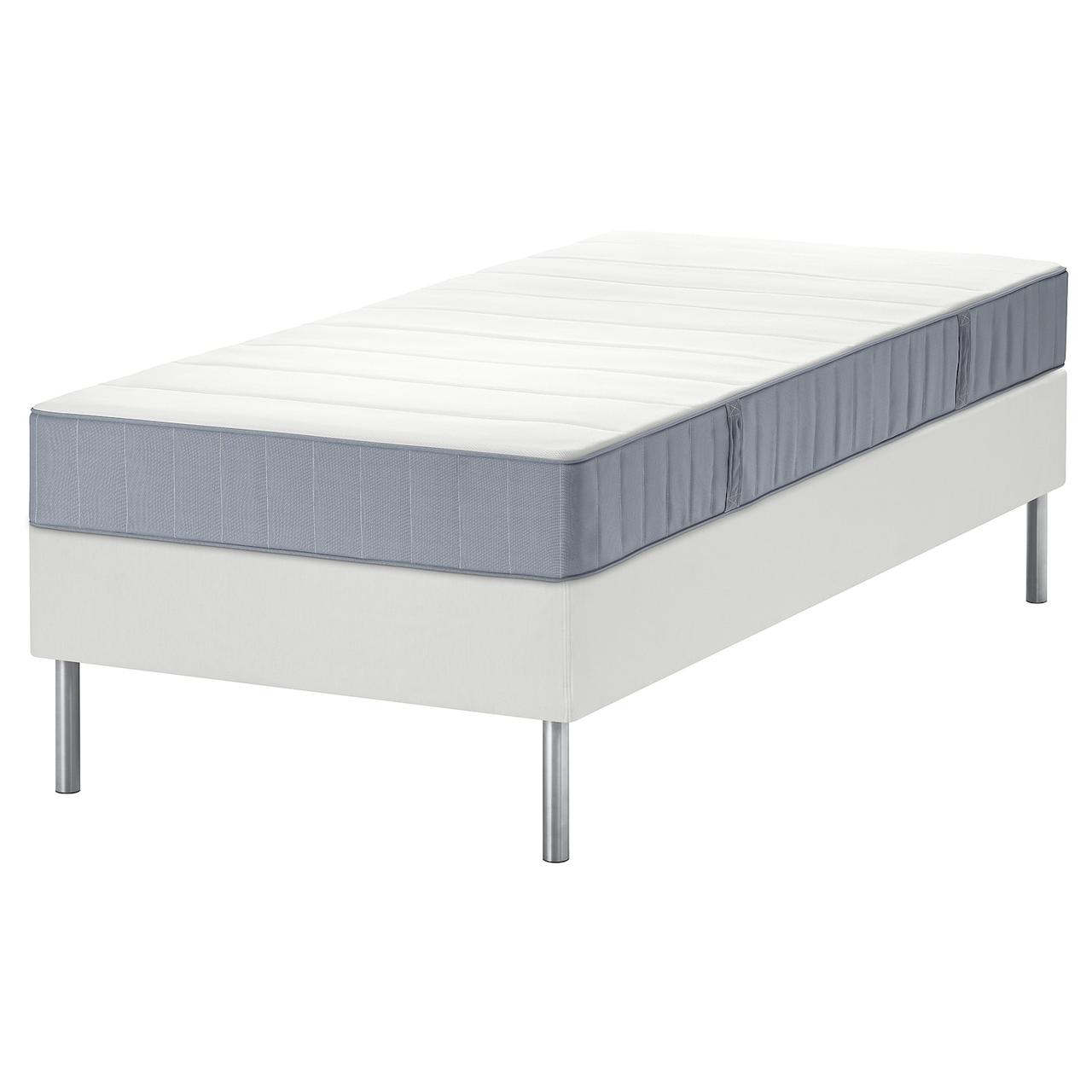 LYNGÖR Ліжко Continental, фірма Vesteröy/блакитний білий, 90x200 см IKEA 295.534.01