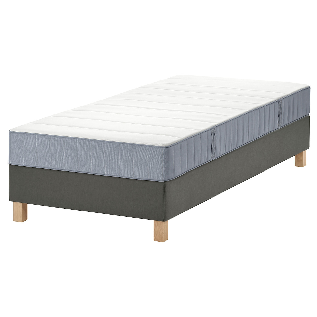 LYNGÖR Ліжко Continental, фірма Vesteröy/світло-блакитний темно-сірий, 90x200 см IKEA 595.427.22