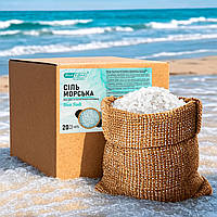 Натуральна морська сіль для ванн та SPA BishEffect 20 кг — глибоке очищення, релаксація та догляд за шкірою