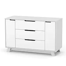 Комод Manhattan 1200 під зйомний пеленатор біло-сірий Верес