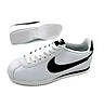 Чоловічі кросівки Nіke Cortez Взуття Найк Кортезы білі з чорним легкі шкіряні, фото 7
