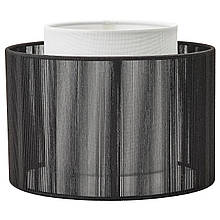 SYMFONISK Абажур з динаміком, тканина/чорний IKEA 804.947.57