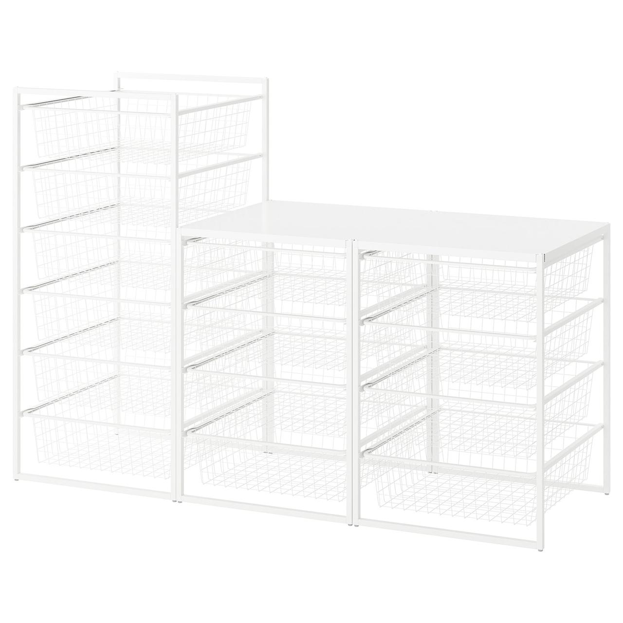 JONAXEL Книжкова шафа, білий, 148x51x104 см IKEA 892.976.77