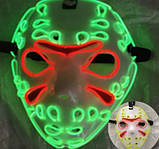 Маска П'ятниця 13 Джейсона Вурхіза неонова, фото 7