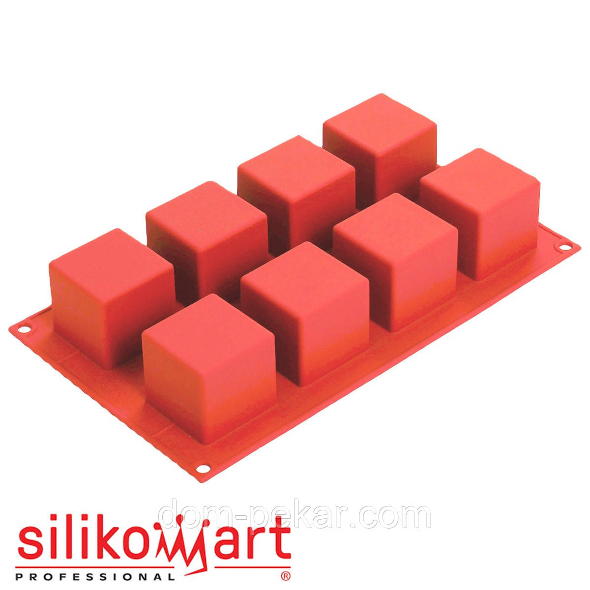 Silikomart SF104/C Форма силіконова КУБ 50*50 H50 мм (8*125 мл)