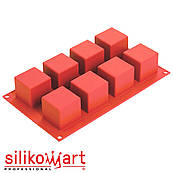 Silikomart SF104/C Форма силіконова КУБ 50*50 H50 мм (8*125 мл)