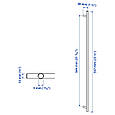 KALLRÖR Ручка, нержавіюча сталь, 597 мм IKEA 303.570.03, фото 4