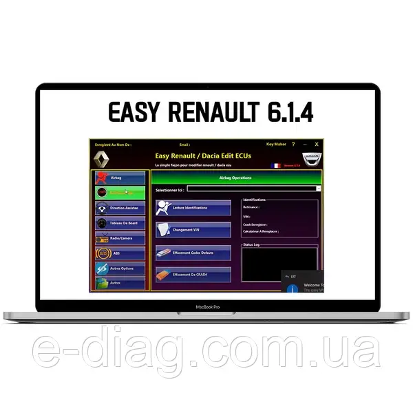 Програма Easy Renault 6.1.4 для програмування блоків Renault та Dacia