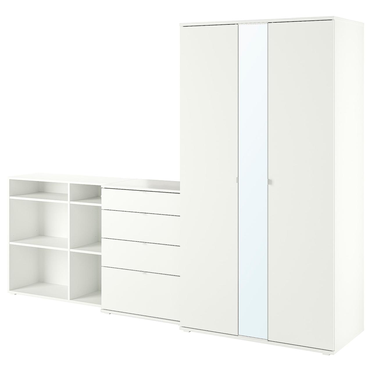 VIHALS Гардеробна комбінація біла 270х57х200 см IKEA 594.421.81