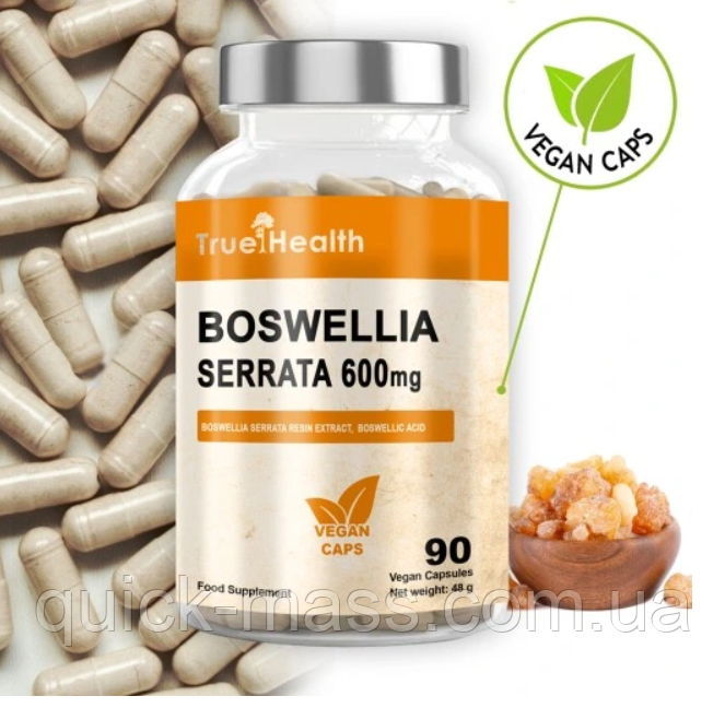 Вітаміни босвелія для суглобів True Health Boswellia Serrata - 90 caps.