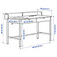 RIDSPÖ/BJÖRKBERGET Письмовий стіл і стілець, дуб бежевий IKEA 195.028.17, фото 6