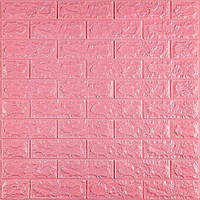3D панель самоклеюча 700х770х7мм цегла Рожевий (004-7) SW-00000057