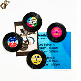 Магніти Грампластинка Turntable Magnets 4 шт., фото 3