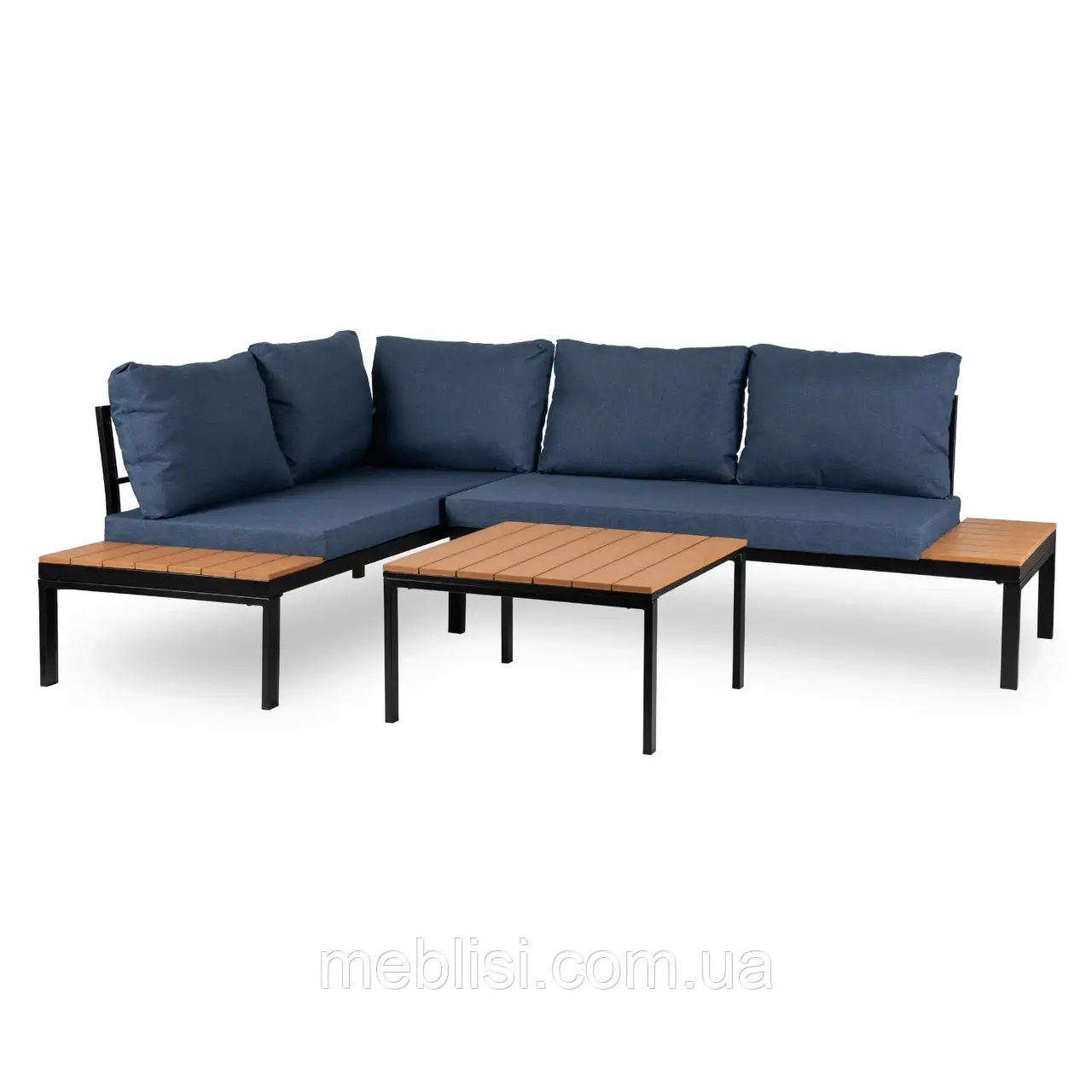 Садовий комплект для відпочинку NORMAN синій/чорний (MEBEL ELIT) ME.NORMAN/GR/NAR/OGR/ZES