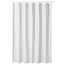 SVARTSTARR Фіранка для душу, білий/сірий, 180х200 см IKEA 005.573.72
