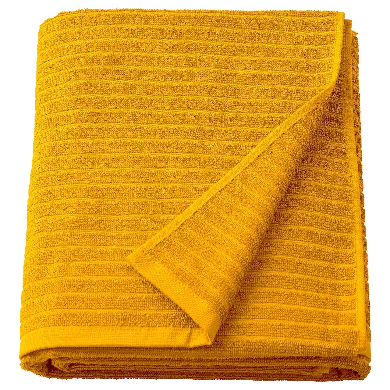 VÅGSJÖN Рушник банний золотисто-жовтий 100х150 см IKEA 205.495.07