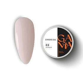 Гель для нарощення Ga&Ma Strong gel 003 Powder, 30 мл