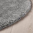 STOENSE Килимок з низьким ворсом, середньо-сірий, 130 см IKEA 504.268.40, фото 2