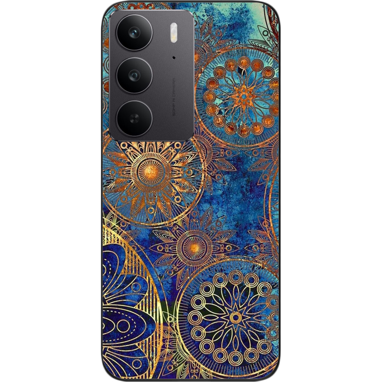 Силіконовий чохол Epik для Realme C75 4G з картинкою Круги вінтаж, фото 1