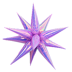 Зірка збірна 40" КИТАЙ-КТ 057 Хамелеон бузкова (УП)