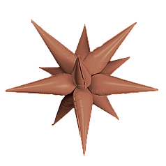 Зірка збірна 27" КИТАЙ-КТ 016 Сатин шоколад (УП)