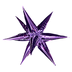 Зірка збірна 40" КИТАЙ-КТ 041 Металік фіолетова (УП)