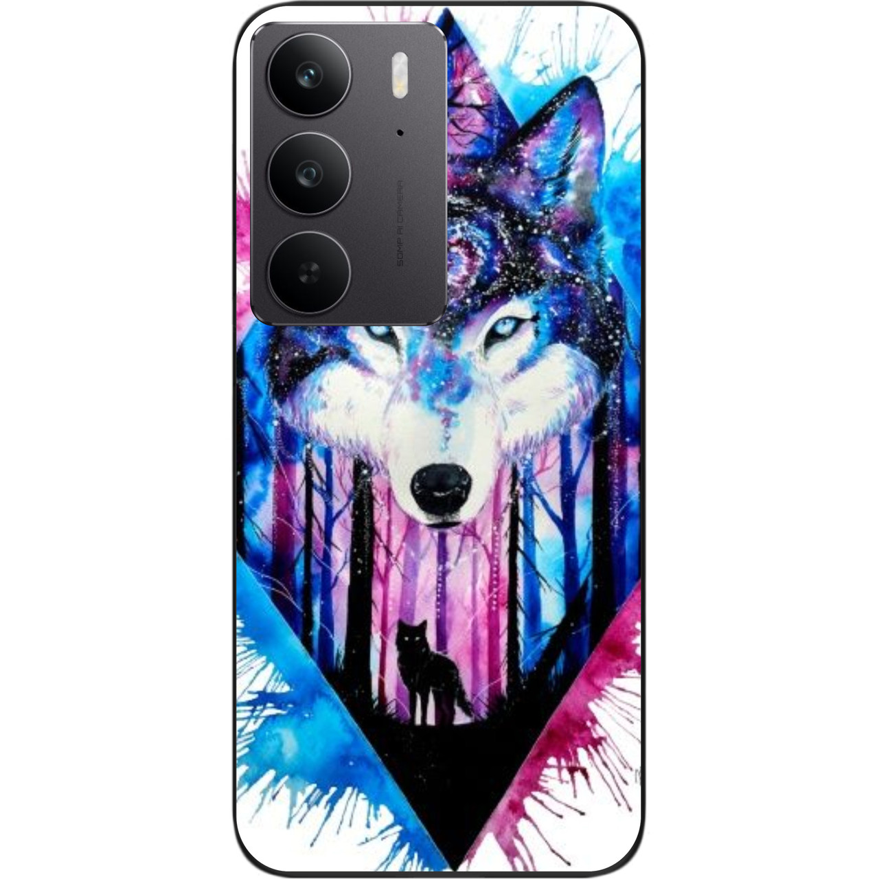 Силіконовий чохол Epik для Realme C75 4G з картинкою Красивий вовк, фото 1