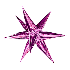 Зірка збірна 40" КИТАЙ-КТ 042 Металік фуксія (УП)