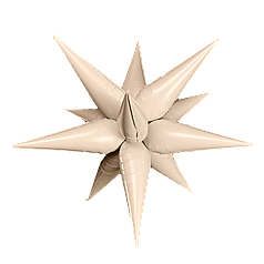 Зірка збірна 40" КИТАЙ-КТ 046 Сатин карамель (УП)