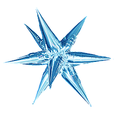 Зірка збірна 27" КИТАЙ-КТ 002  Металік блакитна (УП)