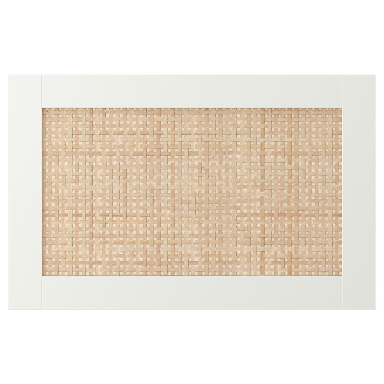 STUDSVIKEN Двері/передня панель ящика, біла/плетена тополя, 60x38 см IKEA 604.728.84, фото 1