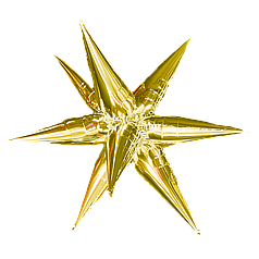 Зірка збірна 40" КИТАЙ-КТ 035 Металік золото (УП)