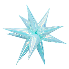 Зірка збірна 40" КИТАЙ-КТ 058 Хамелеон Блакитна (УП)